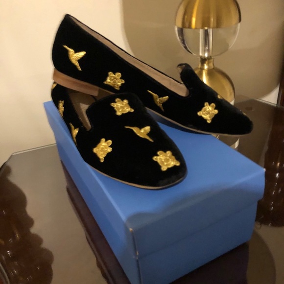 Black velvet flats - Picture 3 of 4